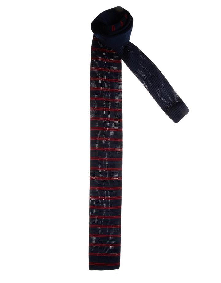 Vito Knitted Tie With Stripe