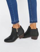 Call It Spring Gunson Zip Ankle Boots - Black