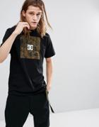 Dc Shoes T-shirt With Camo Box Logo - Black