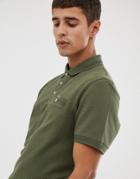 Ted Baker Waffle Knit Polo Shirt In Khaki - Green