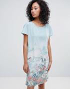 Uttam Boutique Scenic Print Tunic Dress - Blue