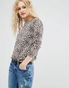 Asos Sweater In Leopard - Multi