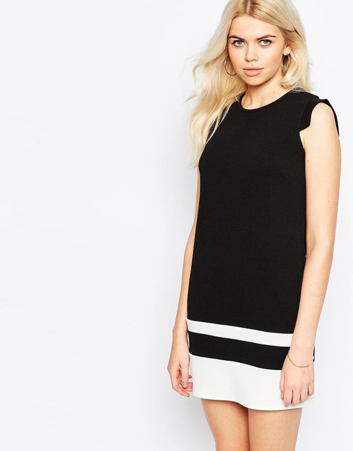 Daisy Street Shift Dress In Block Stripe