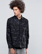 Cheap Monday Out Shirt Jacket Camo Space Gray - Gray