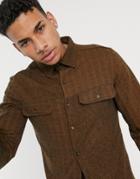 Native Youth Relaxed Fit Colton Striped Set Shirt In Khaki-green