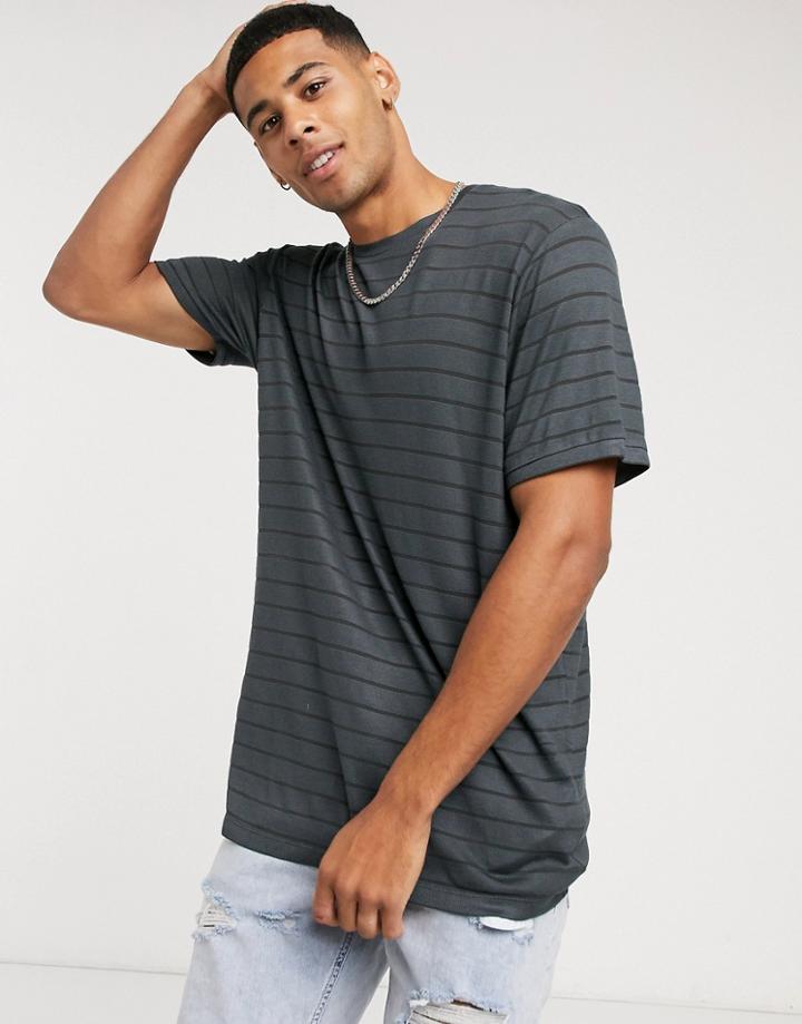 Topman Mesh T-shirt In Gray-grey