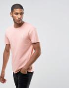 Jack & Jones Originals T-shirt With Chest Embroidery - Pink