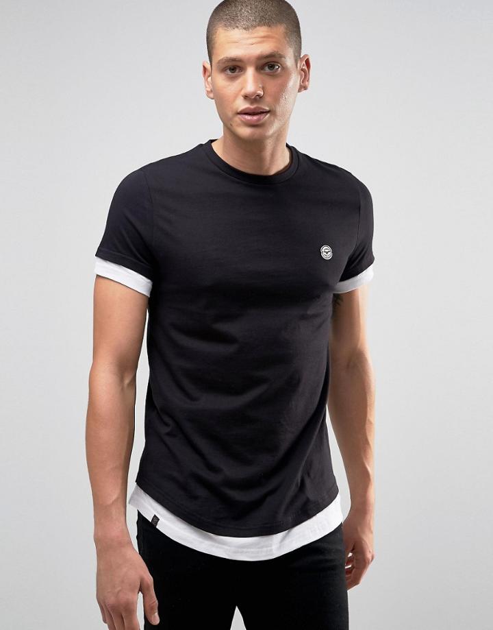 Le Breve Longline T-shirt - Black
