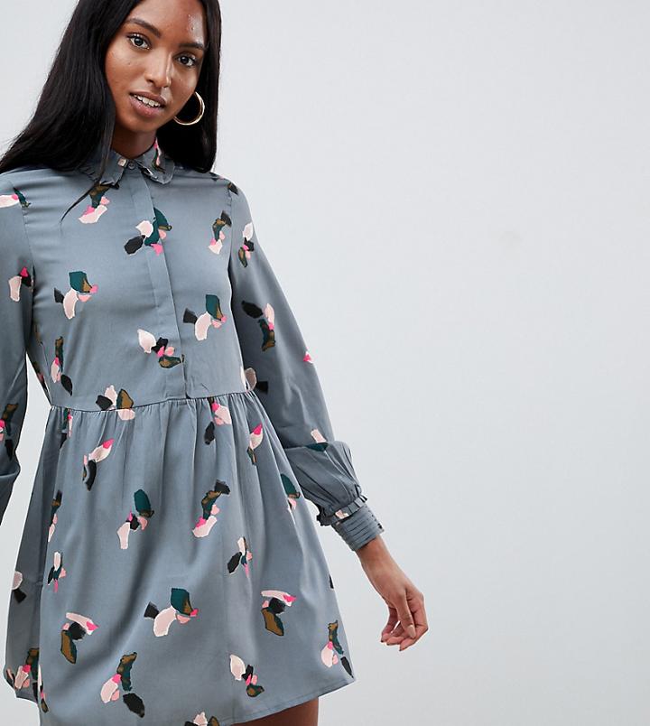 Vero Moda Tall Ruffle Trim Shirt Dress - Multi