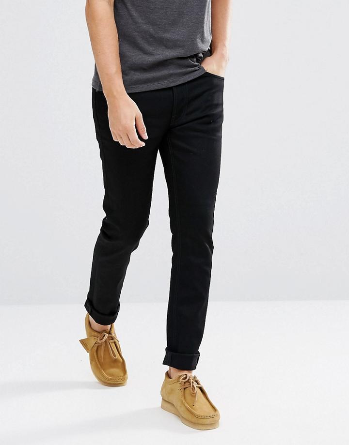 Nudie Jeans Co Fearless Freddie Loose Taper Jean Dry Black Yd - Black