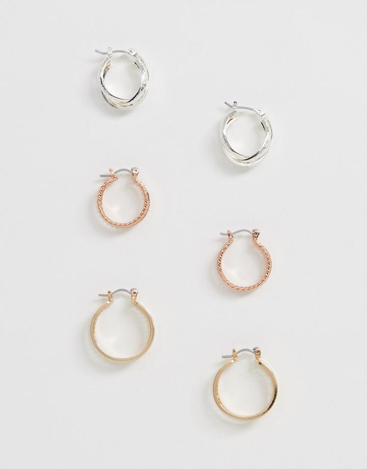 French Connection Multipack Hoop Earrings