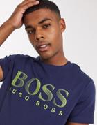 Boss Bodywear Logo T-shirt In Navy