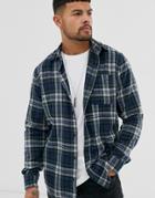 Jack & Jones Flannel Check Shirt In Green