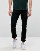 New Look Slim Jeans In Black Wash - Black