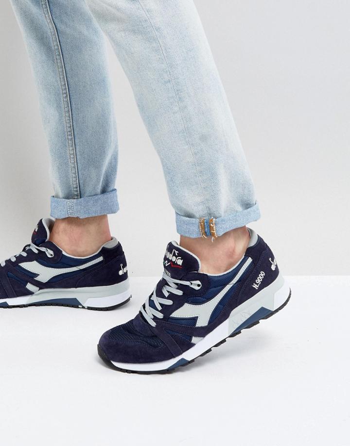 Diadora N9000 Iii Sneakers In Navy - Navy