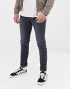 Cheap Monday Slim Tapered Jeans In Gray - Blue