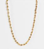 Asos Design 14k Gold Plated Necklace In Vintage Style Twist Chain