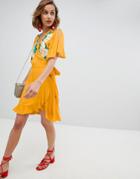 Cleobella Lillian Embroidered Dress - Yellow