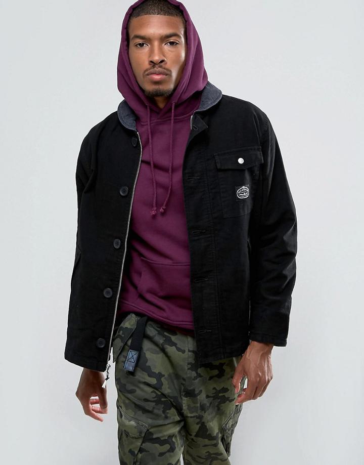 Poler Hole Mole Jacket With Cord Collar - Black