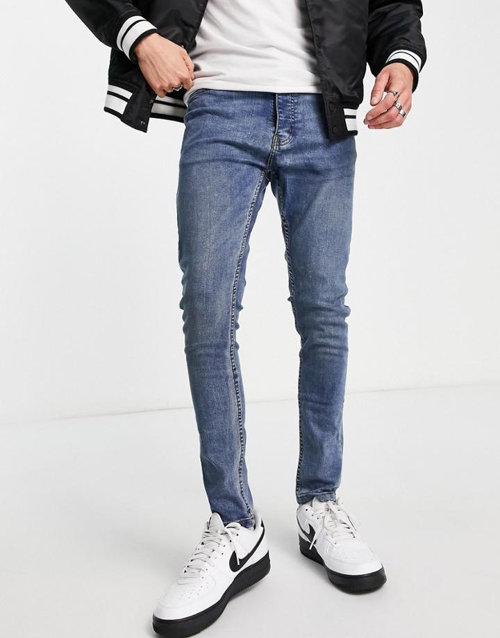 Brave Soul Ultimate Skinny Jeans In Light Blue