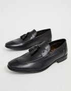 Base London Ritz Tassel Loafers In Black