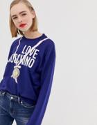 Love Moschino Medallion Sweatshirt - Blue