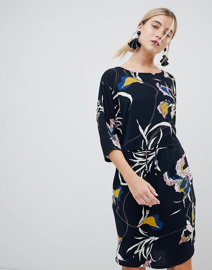 Mbym Floral Drawstring Waist Dress - Multi