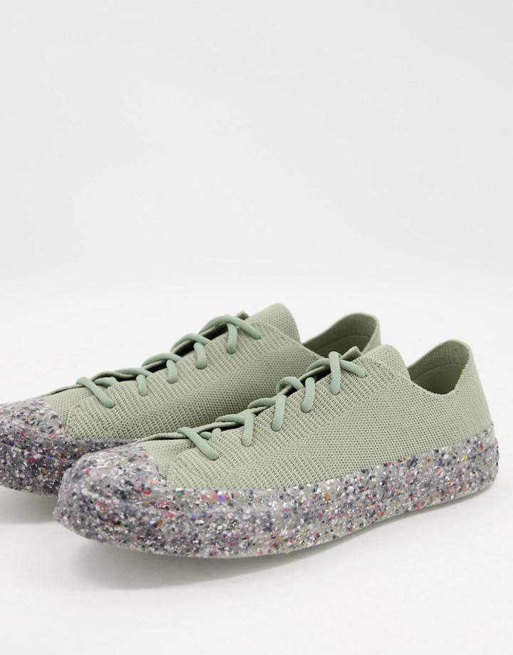 Converse Chuck 70 Ox Renew Knit Sneakers In Light Field Surplus-green
