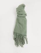 Asos Design Supersoft Scarf In Green