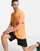 Asos 4505 Icon Easy Fit Training T-shirt With Quick Dry In Orange