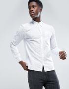D-struct Long Sleeve Boucle Shirt - White