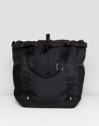 Herchel Barnes Black Utilitary Nylon Shopper Bag - Black