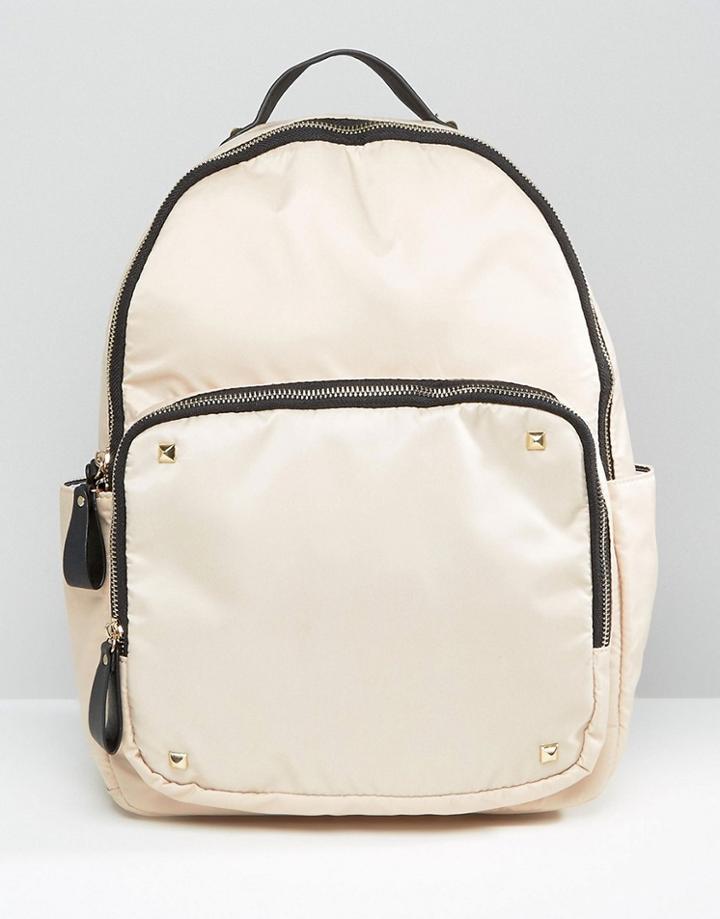 Yoki Fashion Nylon Backpack - Taupe