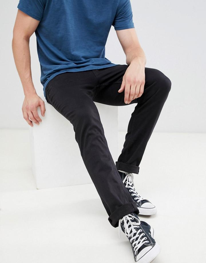 Jack & Jones Core Intelligince Jean In Black Denim - Black