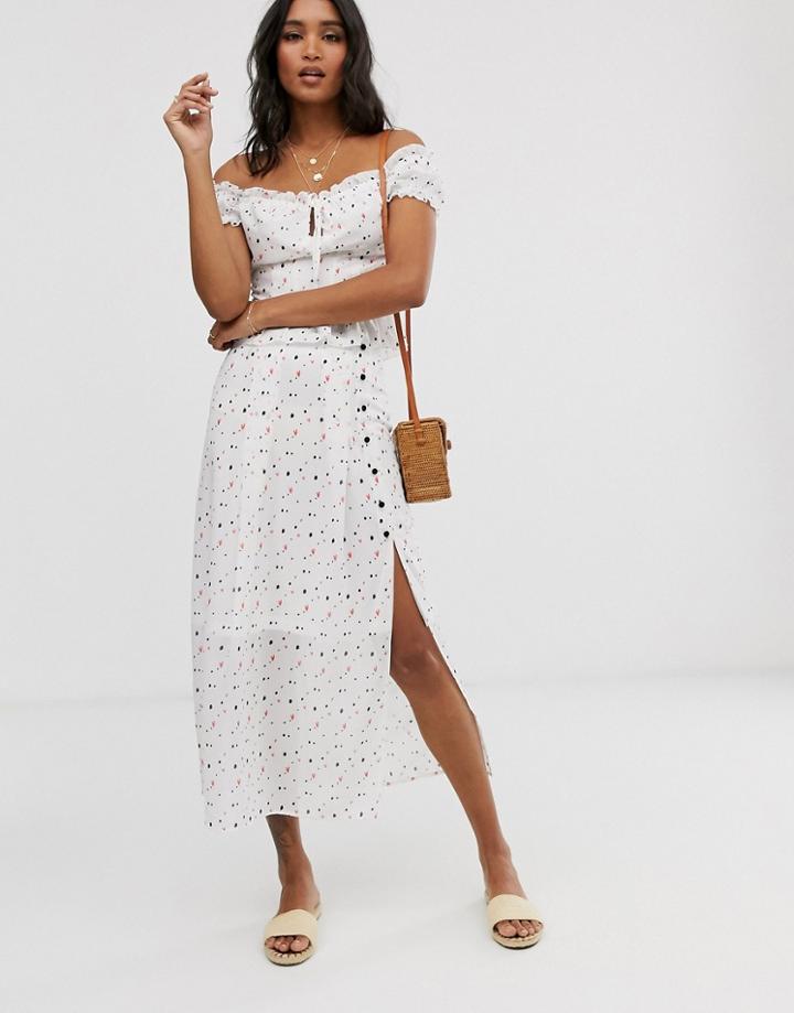 Unique21 Mixed Heart Print Skirt-multi