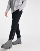 Allsaints Agden Smart Sweatpants With Zip Detail In Black