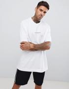 Good For Nothing Oversized T-shirt In White With Small Logo - White
