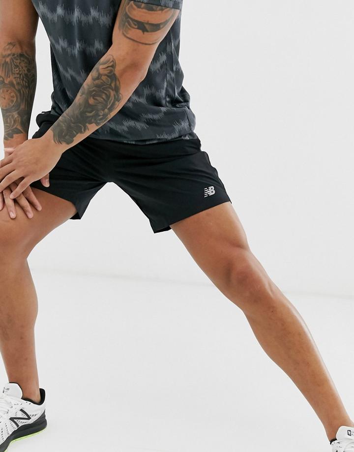 New Balance Running 7 Inch Shorts In Black