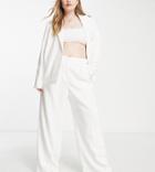 The Frolic Plus Relaxed Tailored Pants In White - Part Of A Set