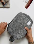 Spiral Toiletry Bag In Jersey Marl - Gray