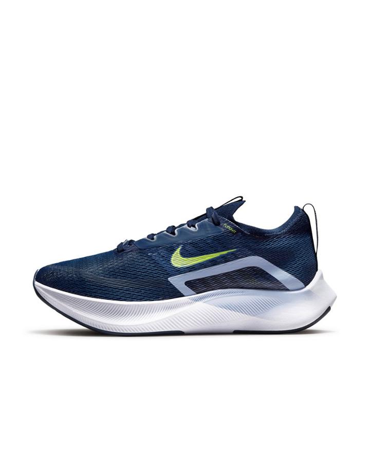 Nike Running Zoom Fly 4 Sneakers In Mystic Navy