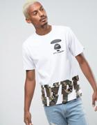 Aape By A Bathing Ape T-shirt With Camo Logo Print - White