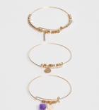 Aldo Padriwiel Bracelets With Amethyst In Gold - Gold
