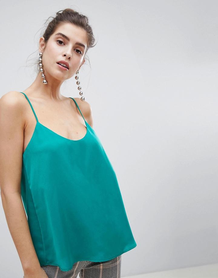 Stradivarius Strappy Cami - Green