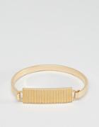 Icon Brand Premium Id Bangle Bracelet In Gold - Gold