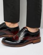 Ted Baker Krelly Hi Shine Oxford Brogue Shoes - Black