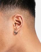 Svnx Silver Small Hoop Earrings
