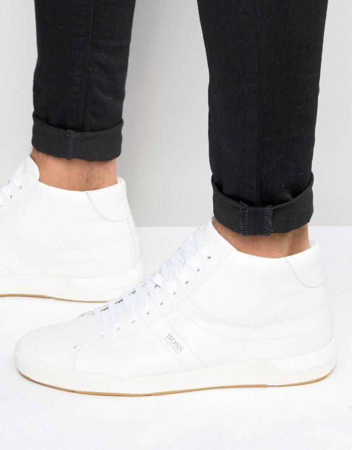 Boss Orange Hi Top Sneakers - White