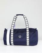 Fred Perry Track Barrel Bag In Navy - Navy