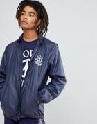 Love Moschino Cross Body Logo Windbreaker Jacket - Navy